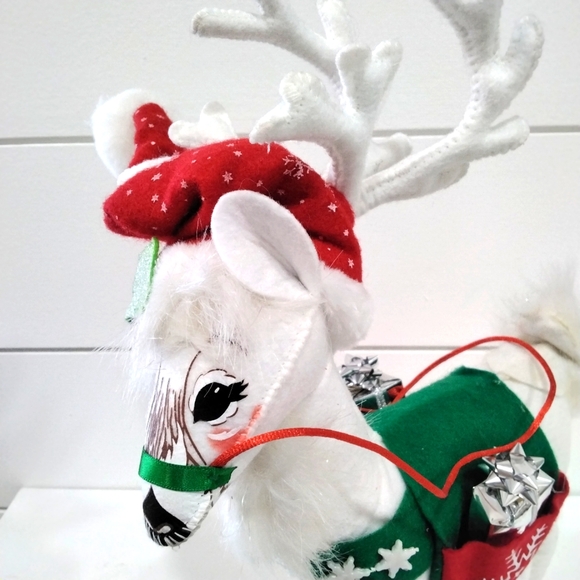 Annalee 12" White Snowflake Reindeer 🦌 - Picture 2 of 6